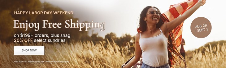 Labor Day Sale (08/29 - 09/01)