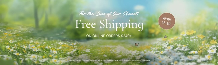Earth Day Free Shipping (4/17 3:00 PM CST - 4/20)