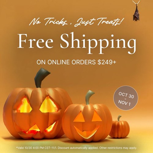 Halloween Free Ship $249+ (10/30-11/1)