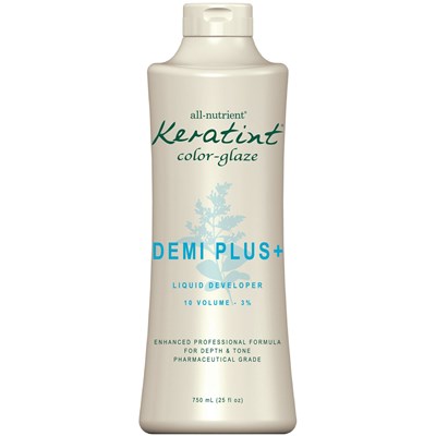 All-Nutrient Keratint Color-Glaze Developer Plus 10 Volume 25 Fl. Oz.