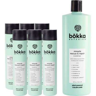 bōkka BOTÁNIKA backbar miracle rescue & repair SHAMPOO kit 8 pc.