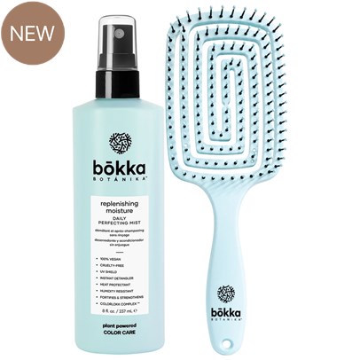 bōkka BOTÁNIKA Buy 1 replenishing moisture DAILY PERFECTING MIST, Get 1 Detangling Brush FREE! 2 pc.