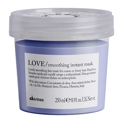 Davines LOVE/ smoothing instant mask 8.91 Fl. Oz.