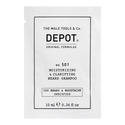 DEPOT® NO. 501 MOISTURIZING & CLARIFYING BEARD SHAMPOO 0.34 Fl. Oz.