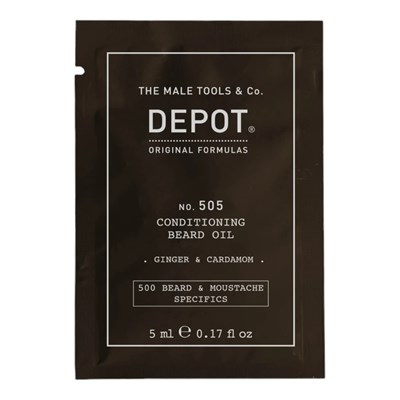 DEPOT® NO. 505 CONDITIONING BEARD OIL - GINGER & CARDAMOM 0.17 Fl. Oz.
