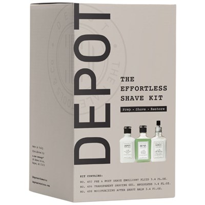 DEPOT® EFFORTLESS SHAVE KIT 4 pc.
