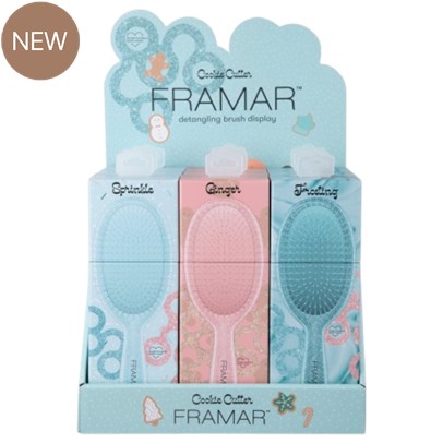 Framar Cookie Cutter Detangle Brush Display 9 pc.