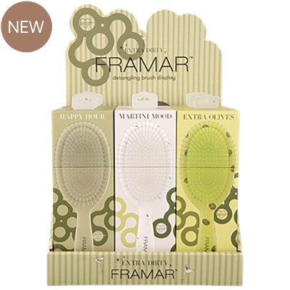 Framar Extra Dirty Detangle Brush Display 10 pc.