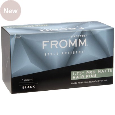 Fromm 1.75 inch Pro Matte Hair Pins - Black 1 lb.