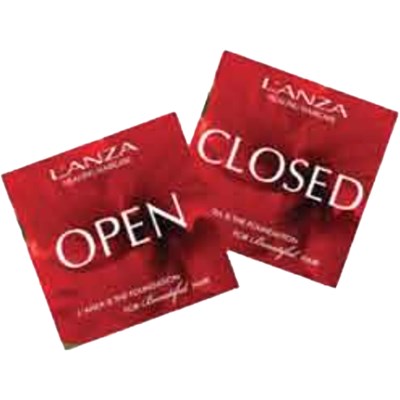 L'ANZA Literature/Marketing Open/Closed Sign