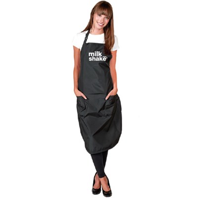 milk_shake stylist apron - black with milk_shake logo