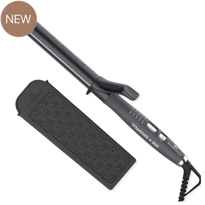 Olivia Garden Titanium + Ion Curling Iron w/ Extra Long Barrel 1 inch