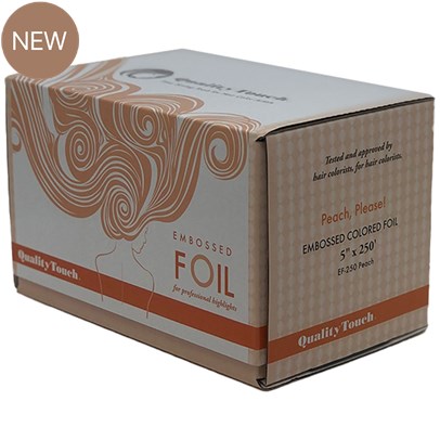 QualityTouch Colored Embossed Rolls - Peach, Please! 5 inch x 250 ft.