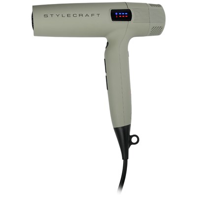 StyleCraft Sage Hair Dryer Professional Lightweight with 2 Concentrator Nozzles, 1 Diffuser